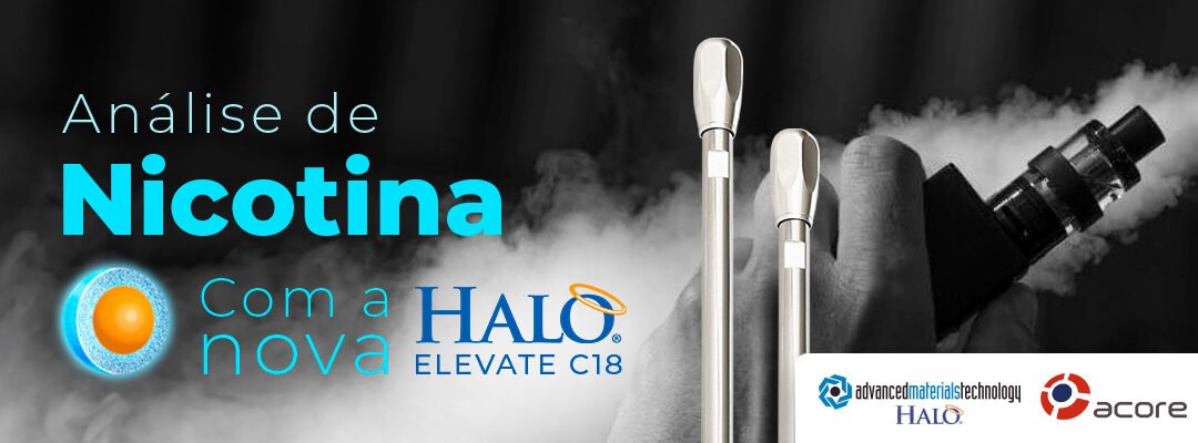 Análise de Nicotina usando a nova coluna HALO® Elevate C18