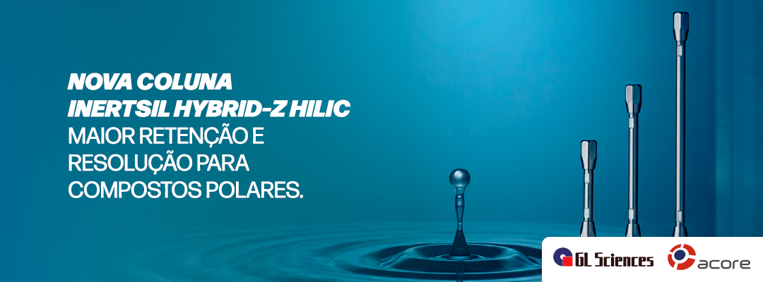 Coluna Inertsil Hybrid-Z HILIC – Maior retenção e resolução para compostos polares.